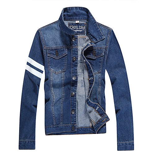 Autumn/man/long/denim/jacket/coat/new/fa...