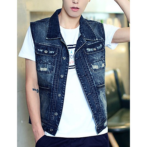 Men's Sleeveless Casual / Plus Size Jack...