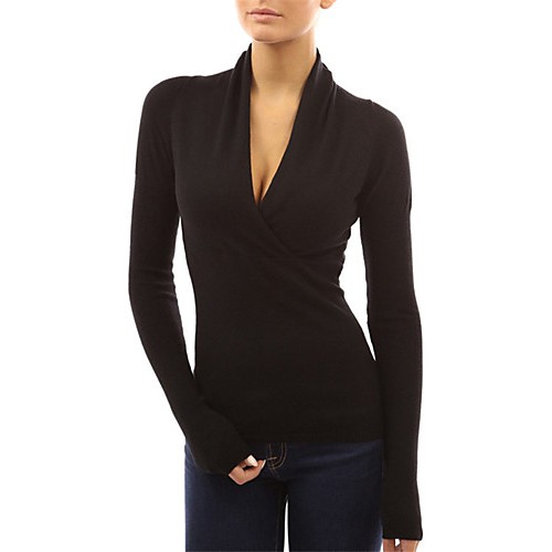 Spring / Fall Going out Casual Women's T...
