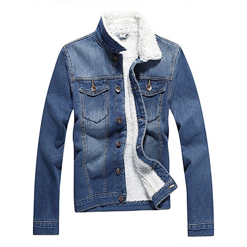 Autumn/man/long/denim/jacket/coat/new/fa...