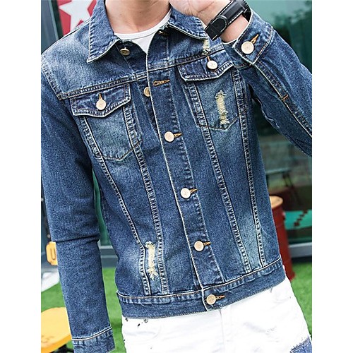 Men's Long Sleeve Casual Jacket,Cotton P...