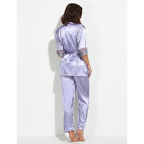 Women Lace/Polyester/Silk/Spandex Slips/Lace Lingerie/Robes/Satin & Silk/Ultra Sexy/Suits Nightwear