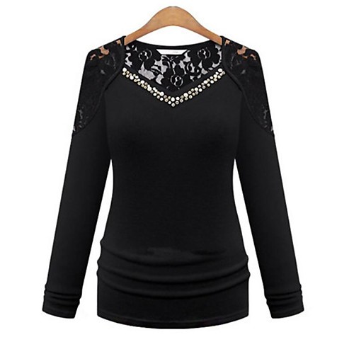 Women's Casual/Daily Simple Fall T-shirt...