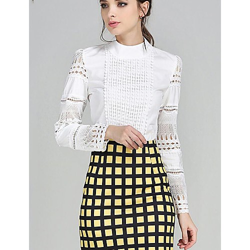 Women's Plus Size Simple Fall BlouseSoli...