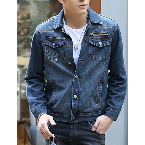 Men's Long Sleeve Casual Jacket,Cotton S...